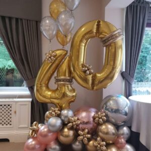 40th Year Balloon Decorations