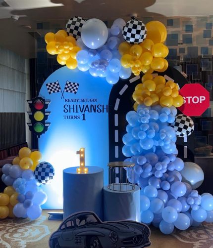 F1 Race theme Balloon Decorations
